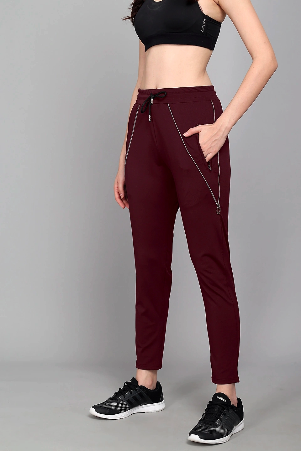 Zip Up Pant-Wine-30-32 (L)-1