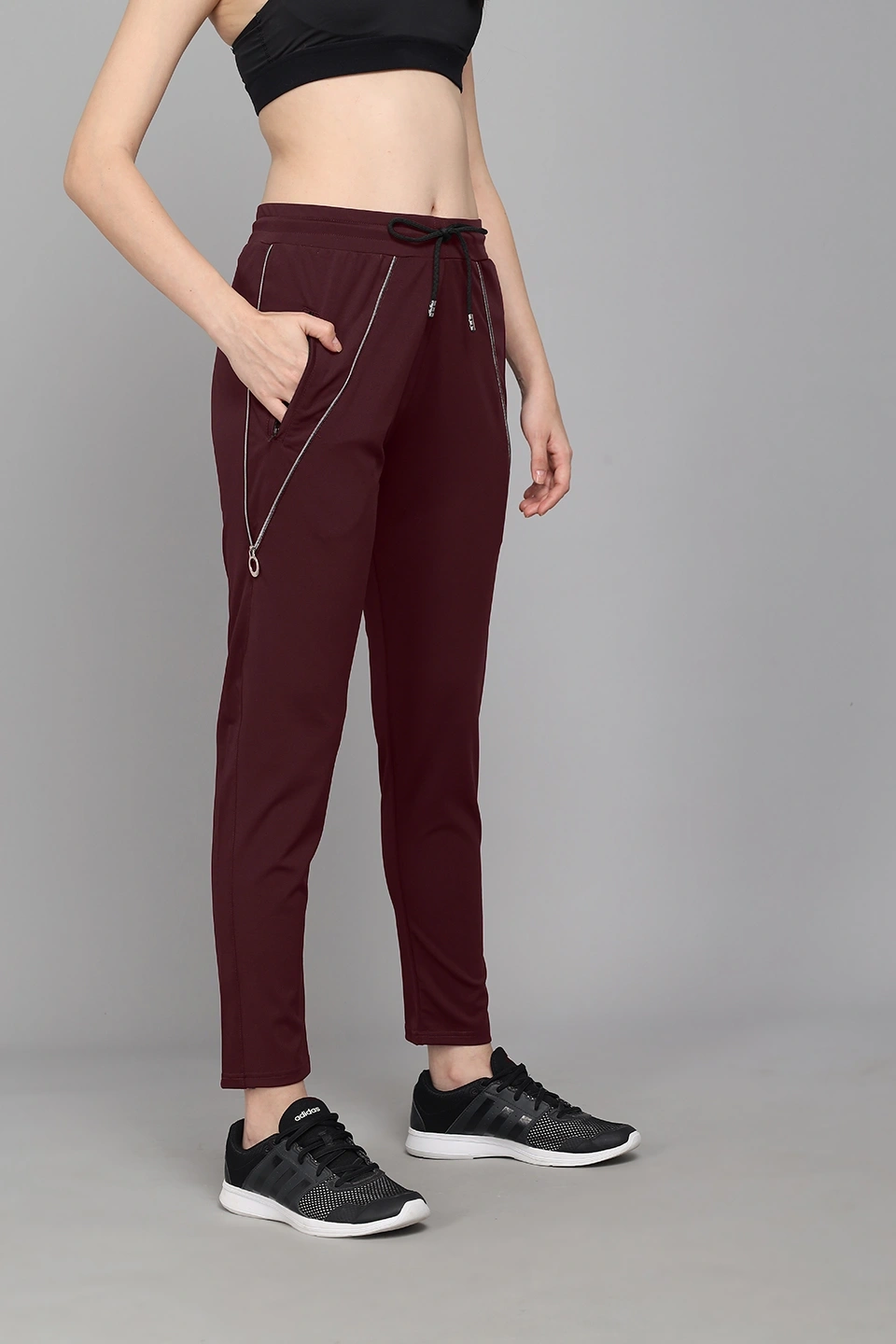 Zip Up Pant-Wine-30-32 (L)-2