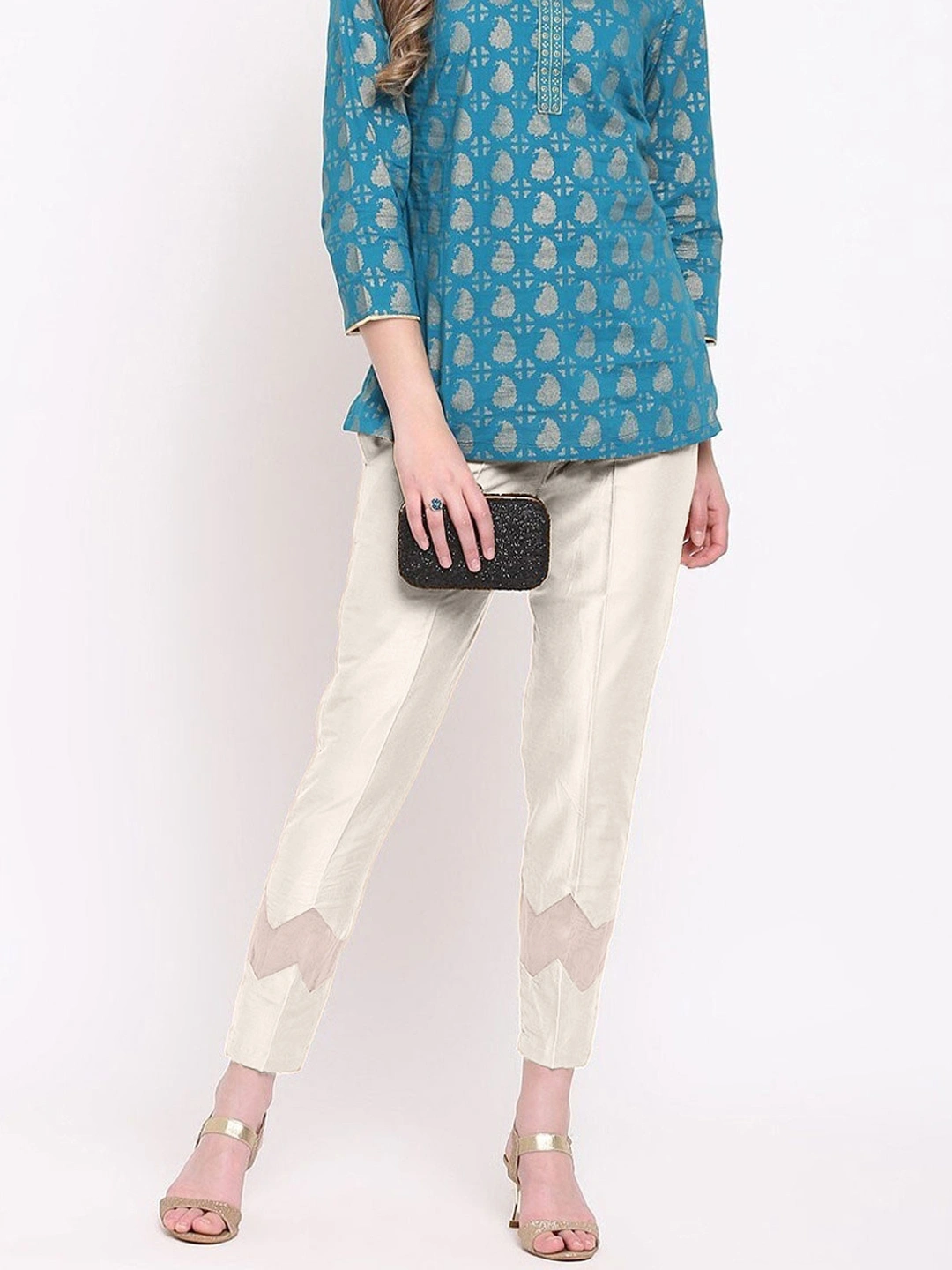 Zig Zag Silk Pant-Go1023