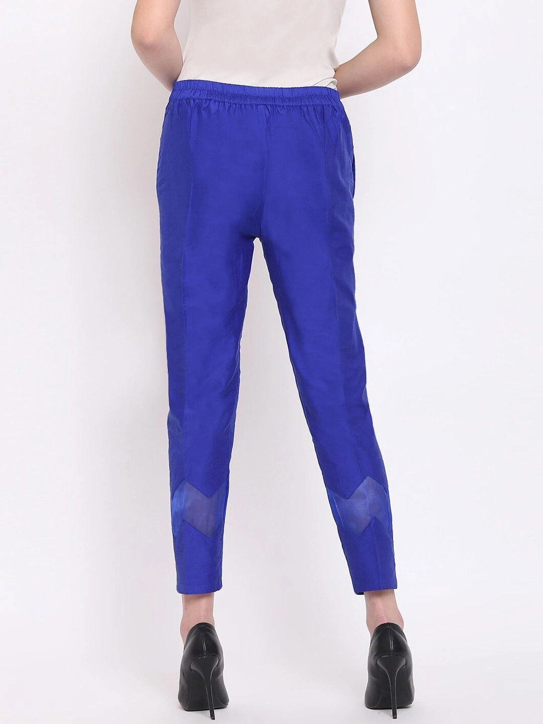 Zig Zag Silk Pant-Light Blue-32 (L)-3