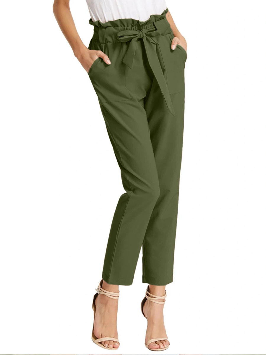 Tie Knot Pant-30-32 (L)-Green-1