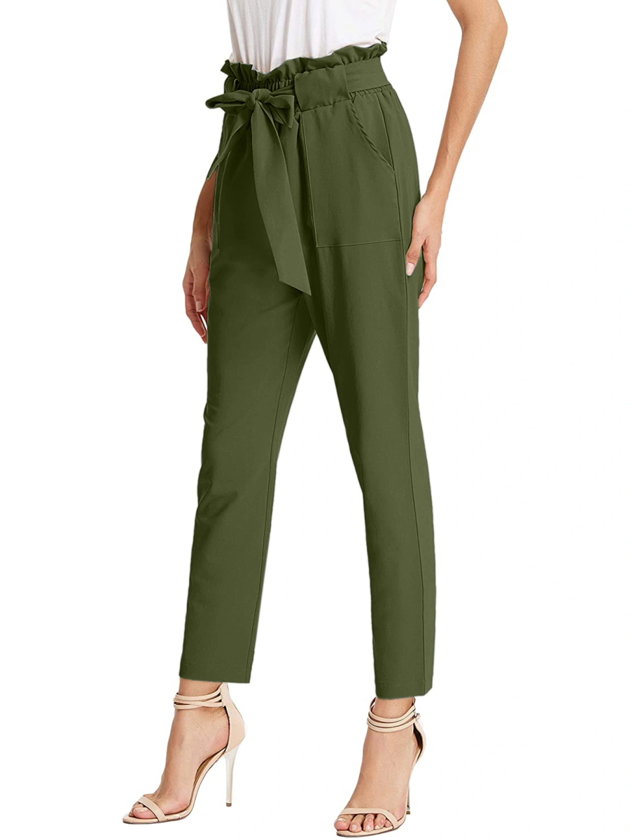 Tie Knot Pant-30-32 (L)-Green-2