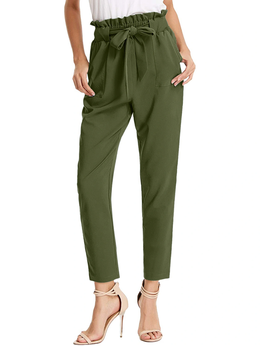 Tie Knot Pant-30-32 (L)-Green-3