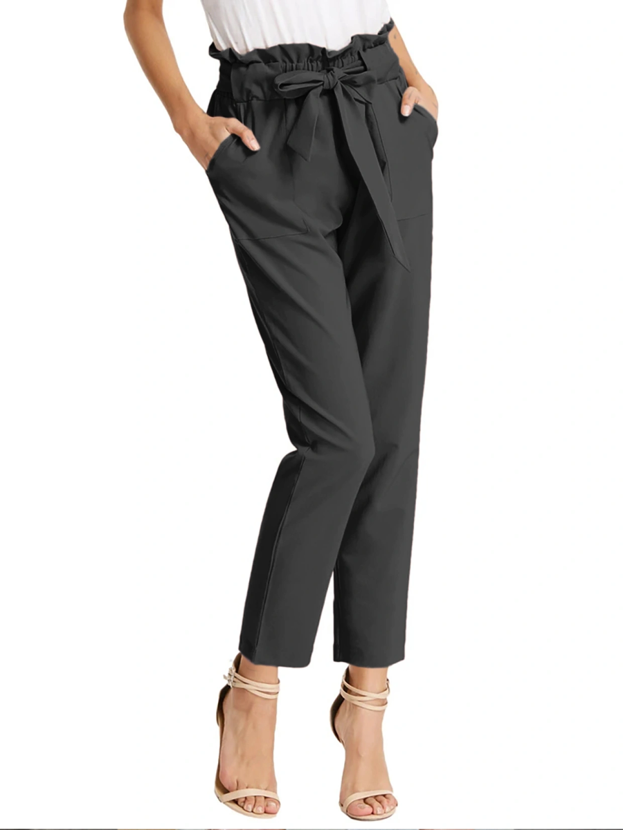 Tie Knot Pant-Black-30-32 (L)-1