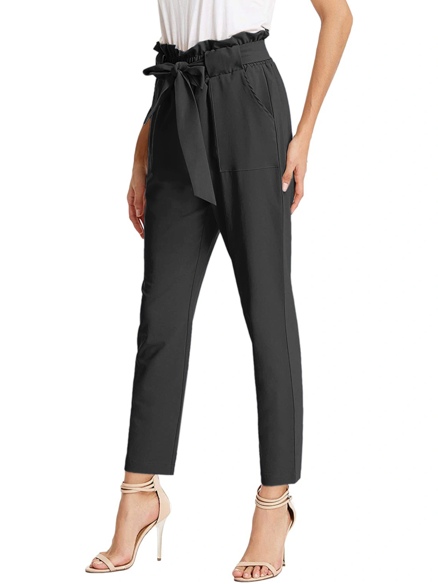 Tie Knot Pant-Black-30-32 (L)-2