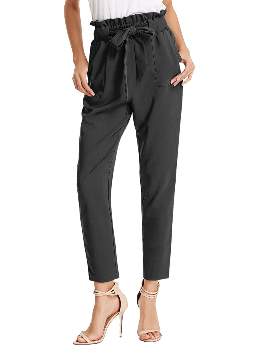 Tie Knot Pant-Black-30-32 (L)-3