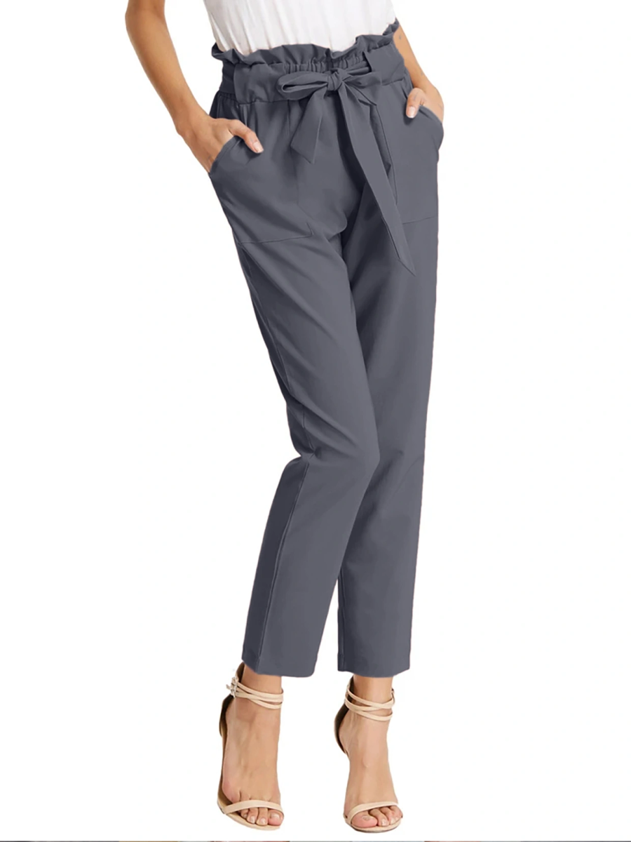 Tie Knot Pant-Grey-30-32 (L)-1