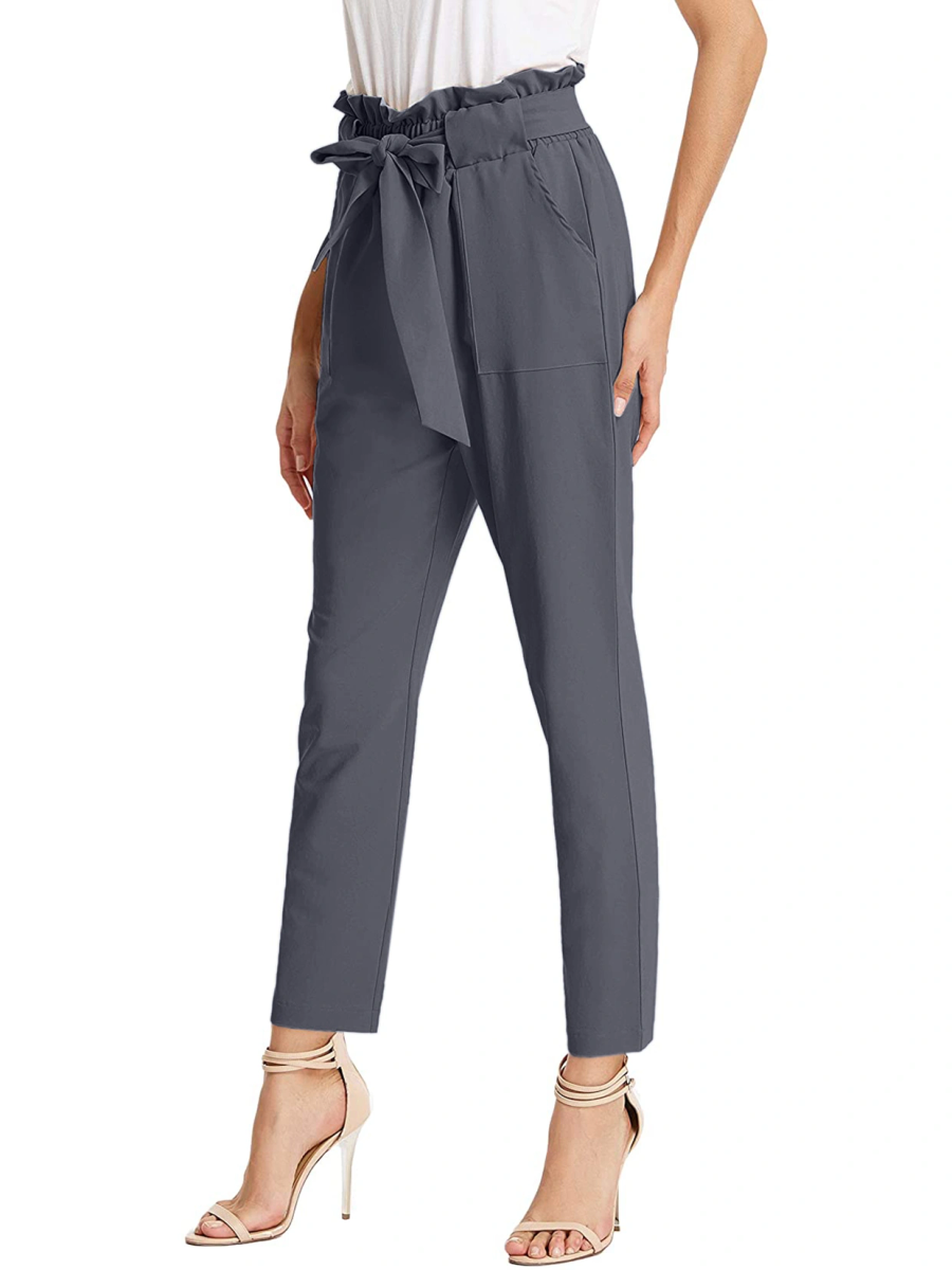 Tie Knot Pant-Grey-30-32 (L)-2