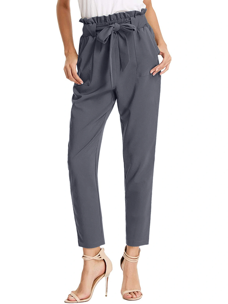 Tie Knot Pant-Grey-30-32 (L)-3