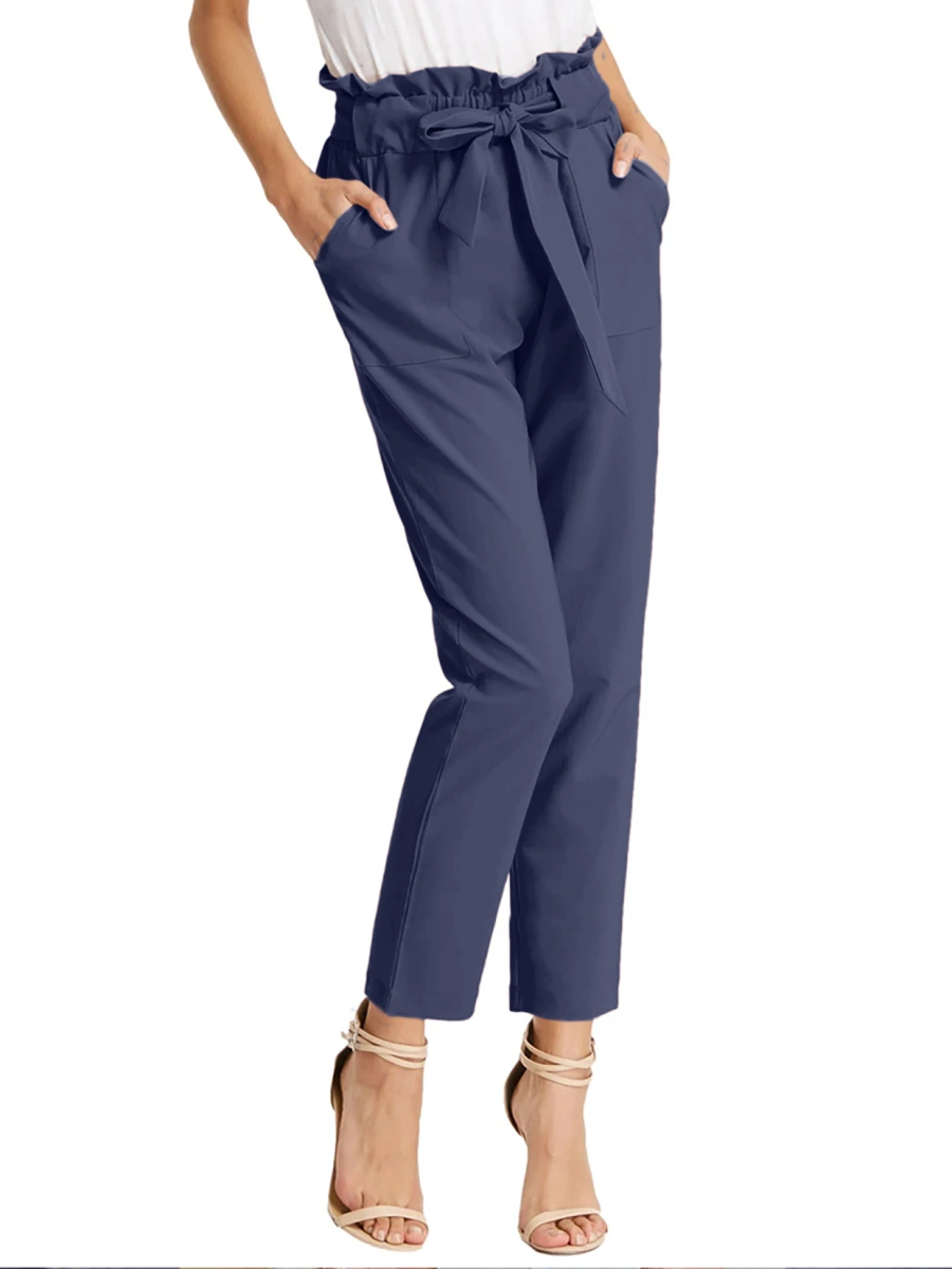 Tie Knot Pant-Navy-30-32 (L)-1