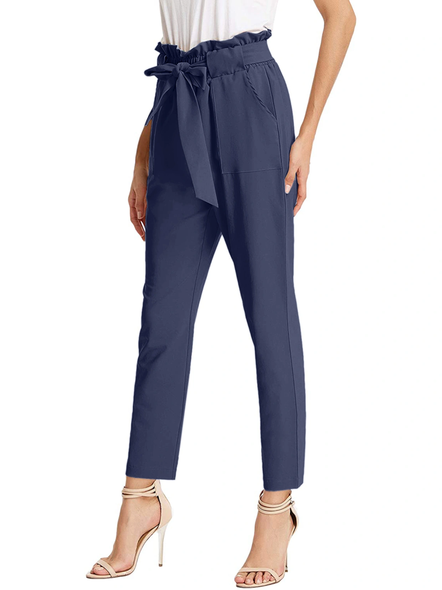 Tie Knot Pant-Navy-30-32 (L)-2