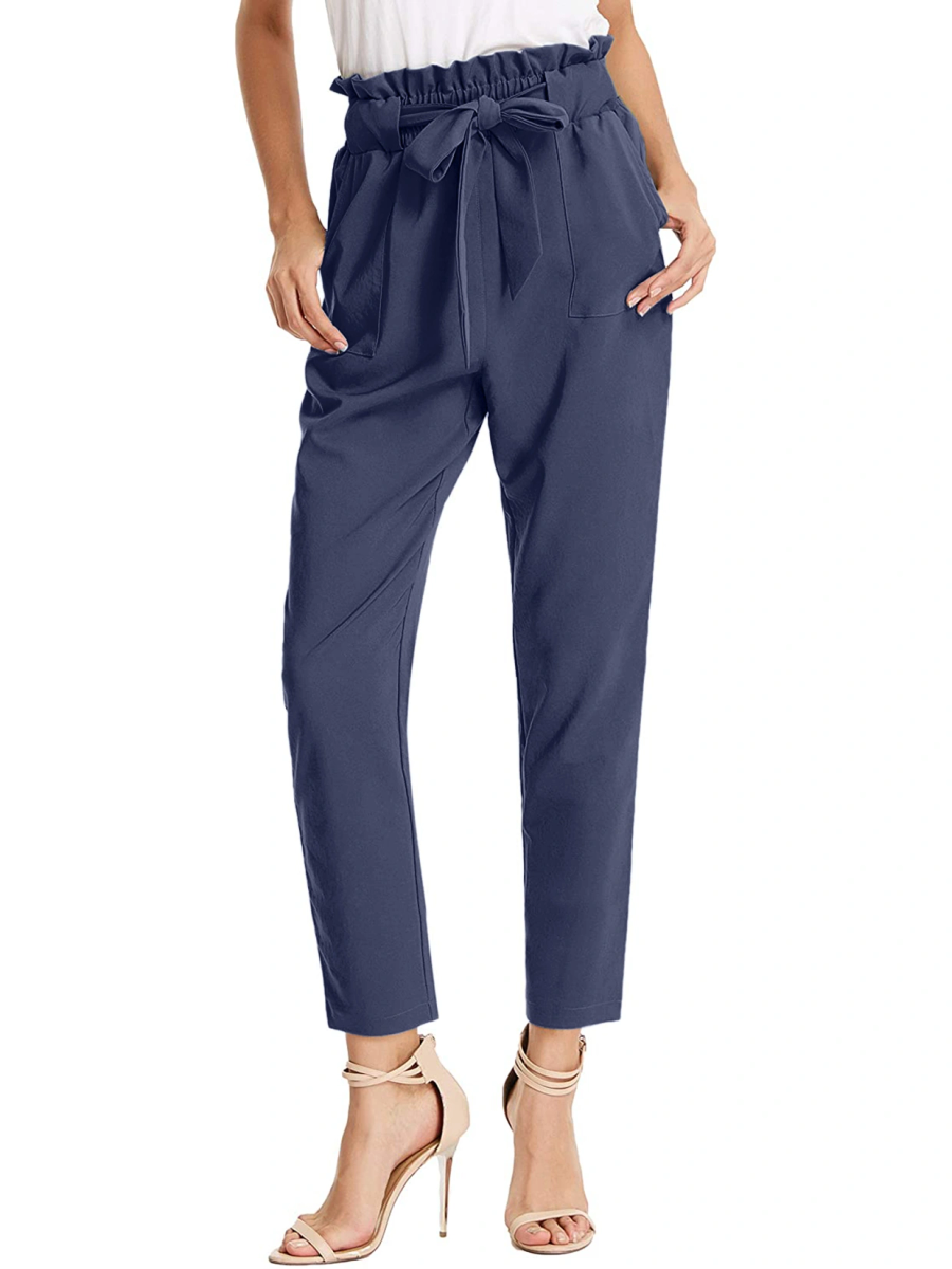 Tie Knot Pant-Navy-30-32 (L)-3