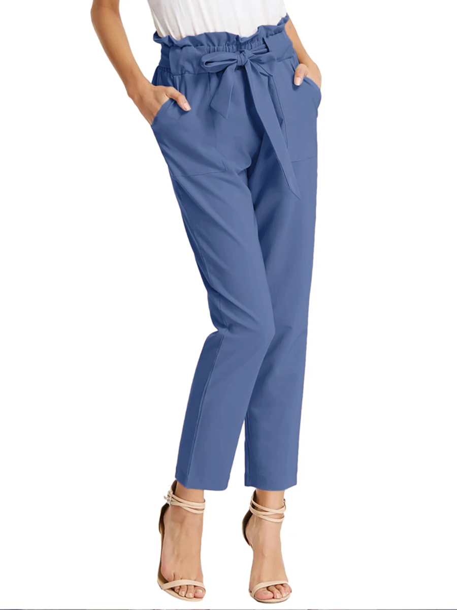 Tie Knot Pant-Blue-30-32 (L)-1