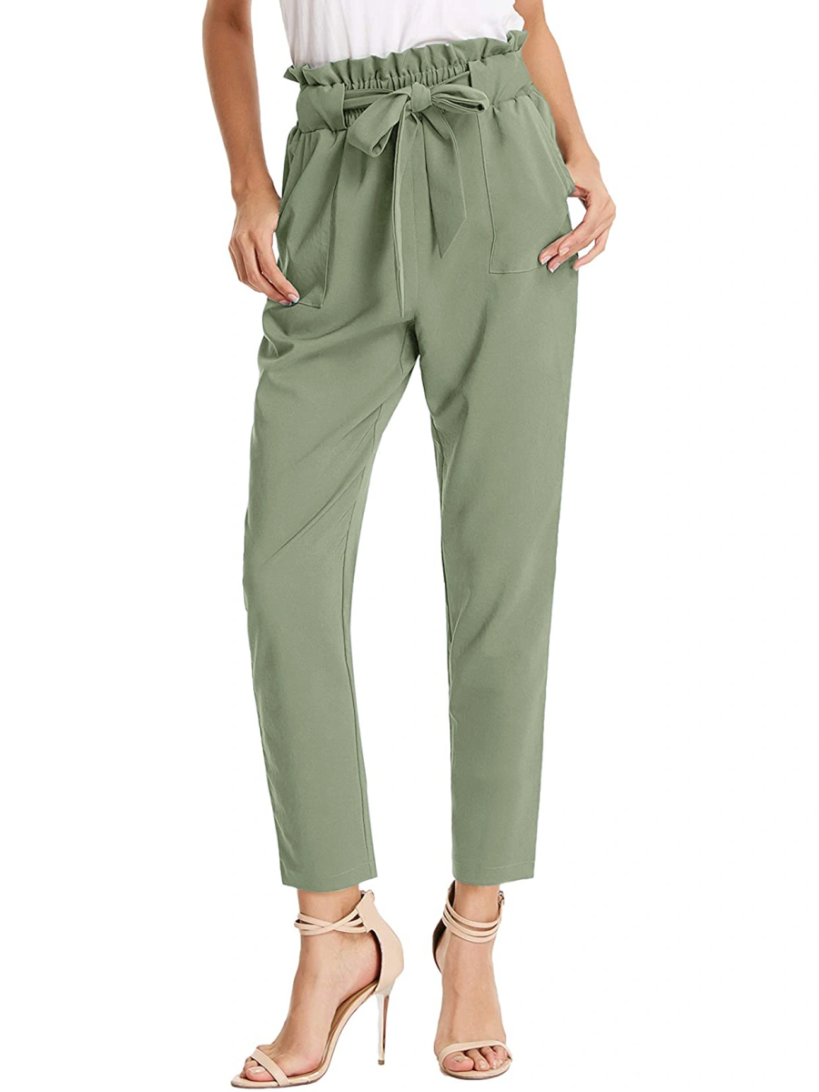 Tie Knot Pant-Green 1-30-32 (L)-2