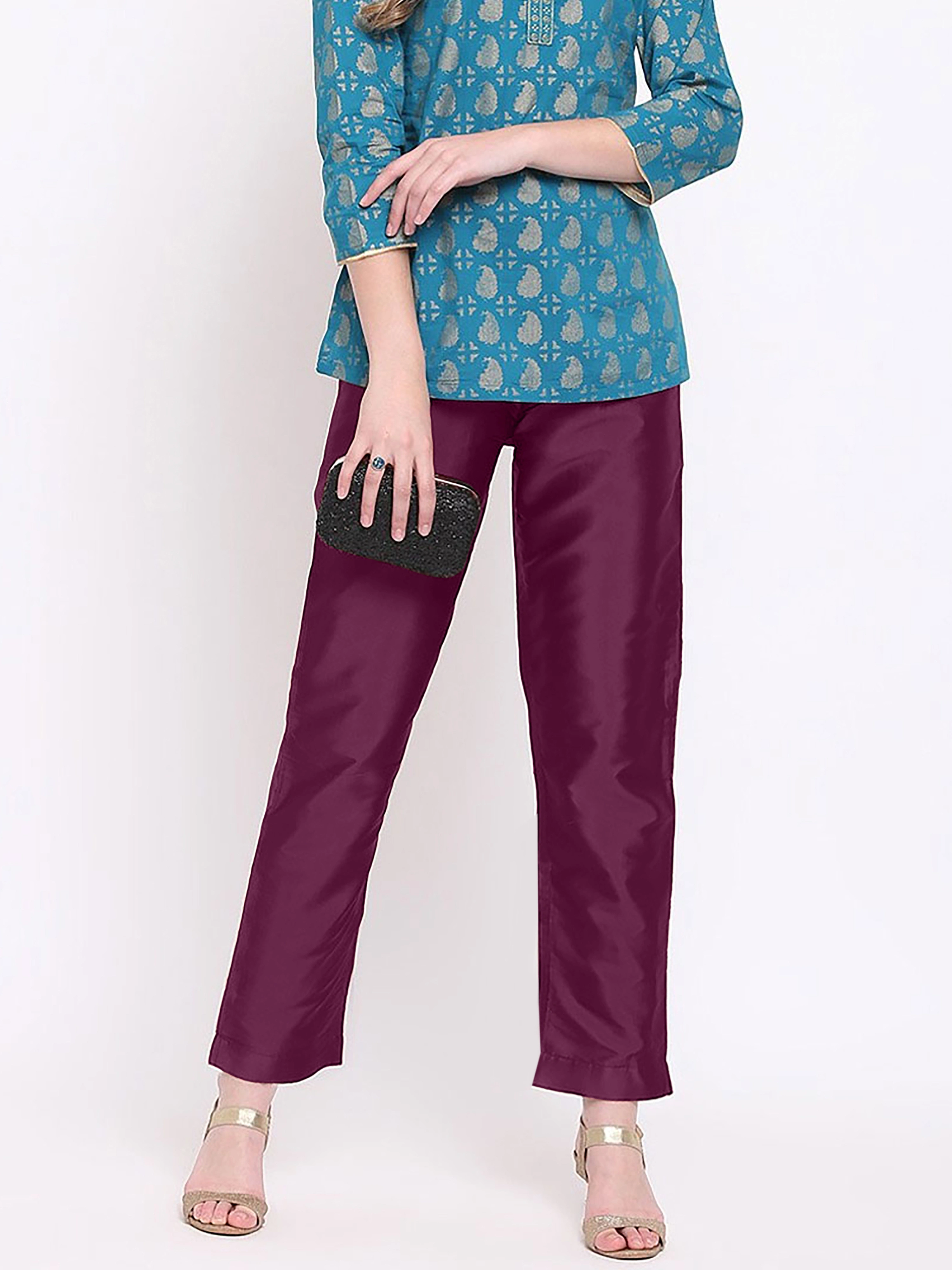 Taffeta Silk Pant-Go1135