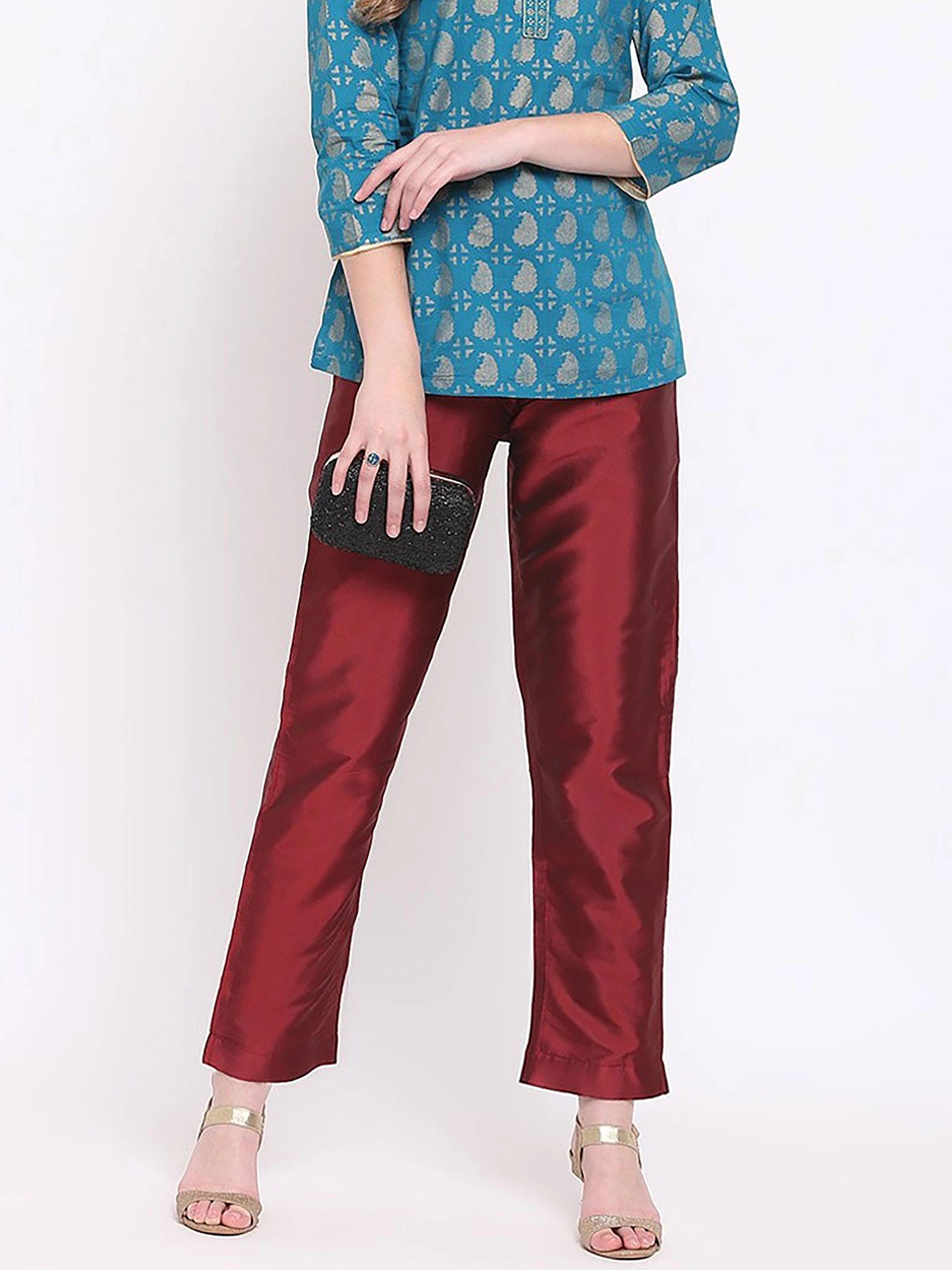 Taffeta Silk Pant-Go1137