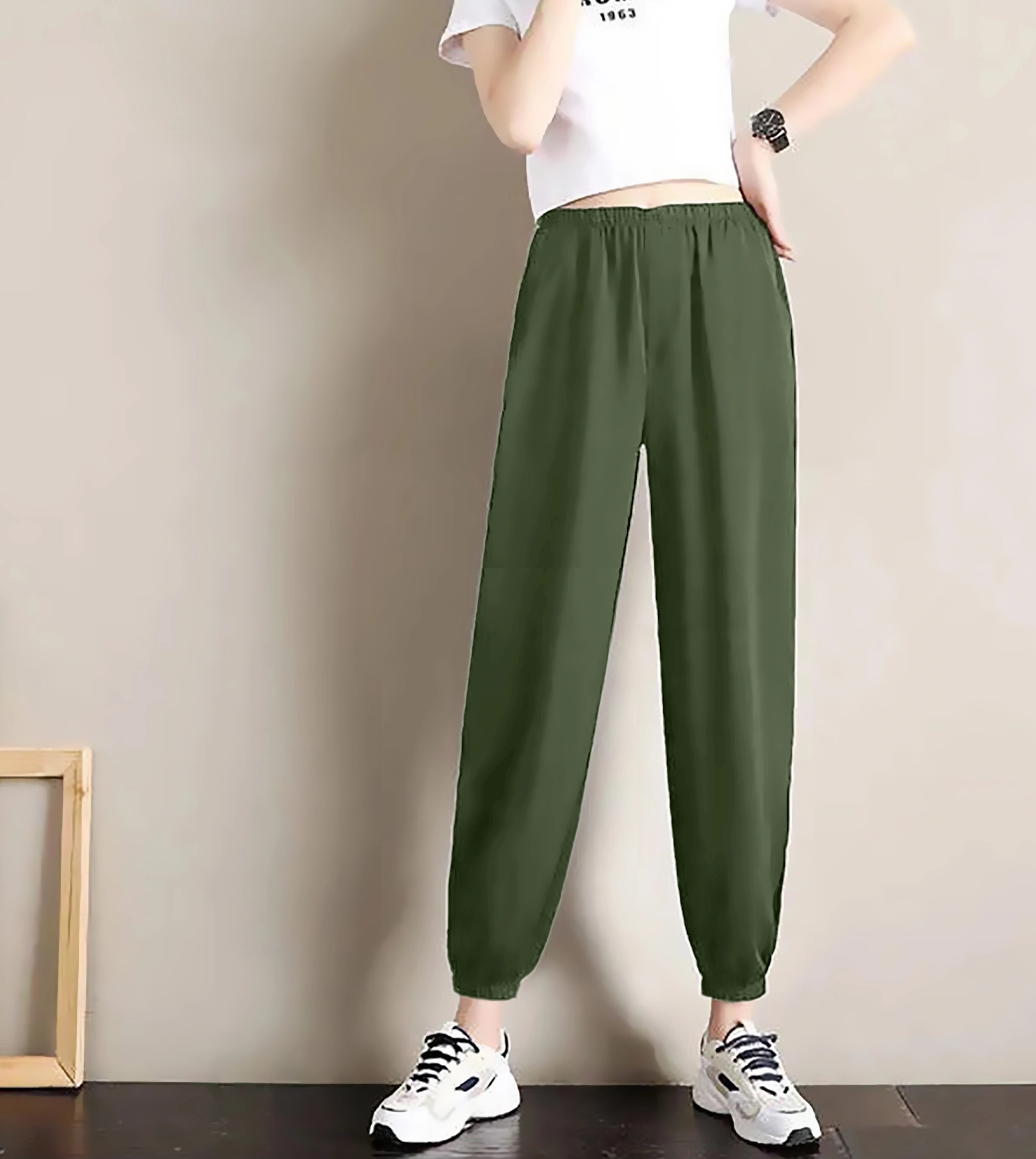 Slit Jogger-30-32 (XL)-Green-2