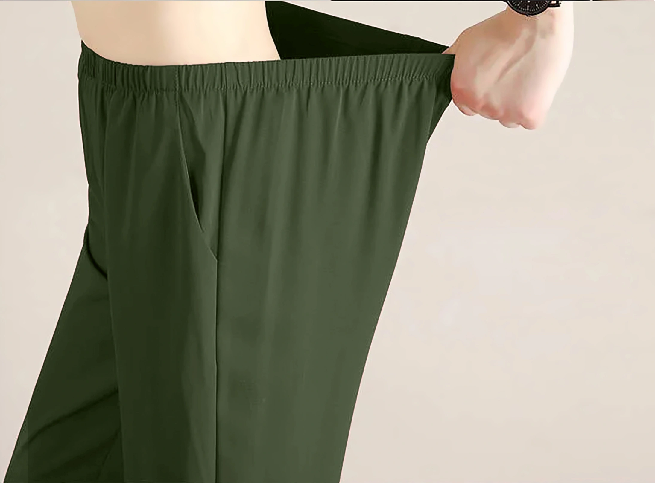 Slit Jogger-30-32 (XL)-Green-4