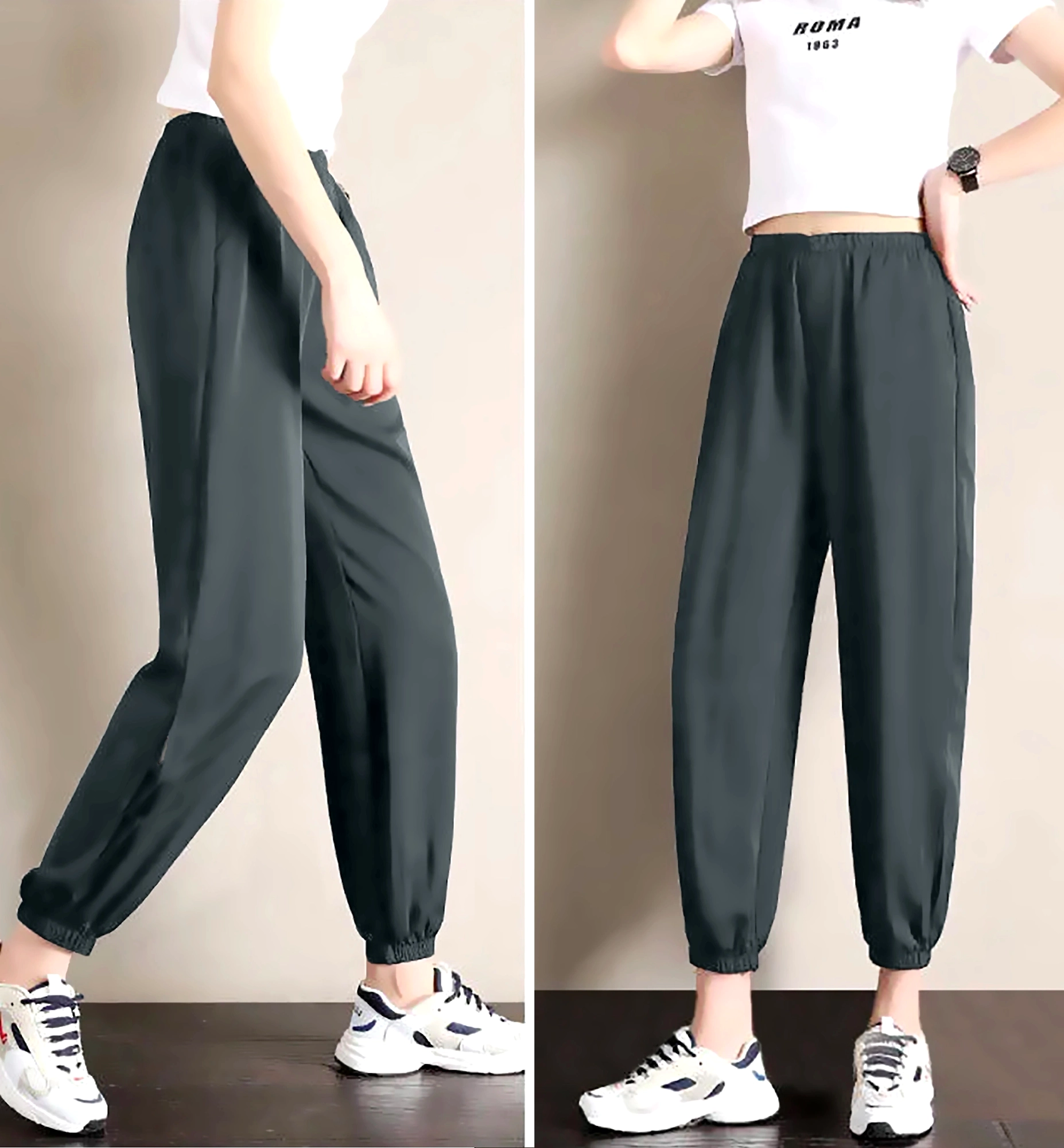 Slit Jogger-30-32 (XL)-Grey-1