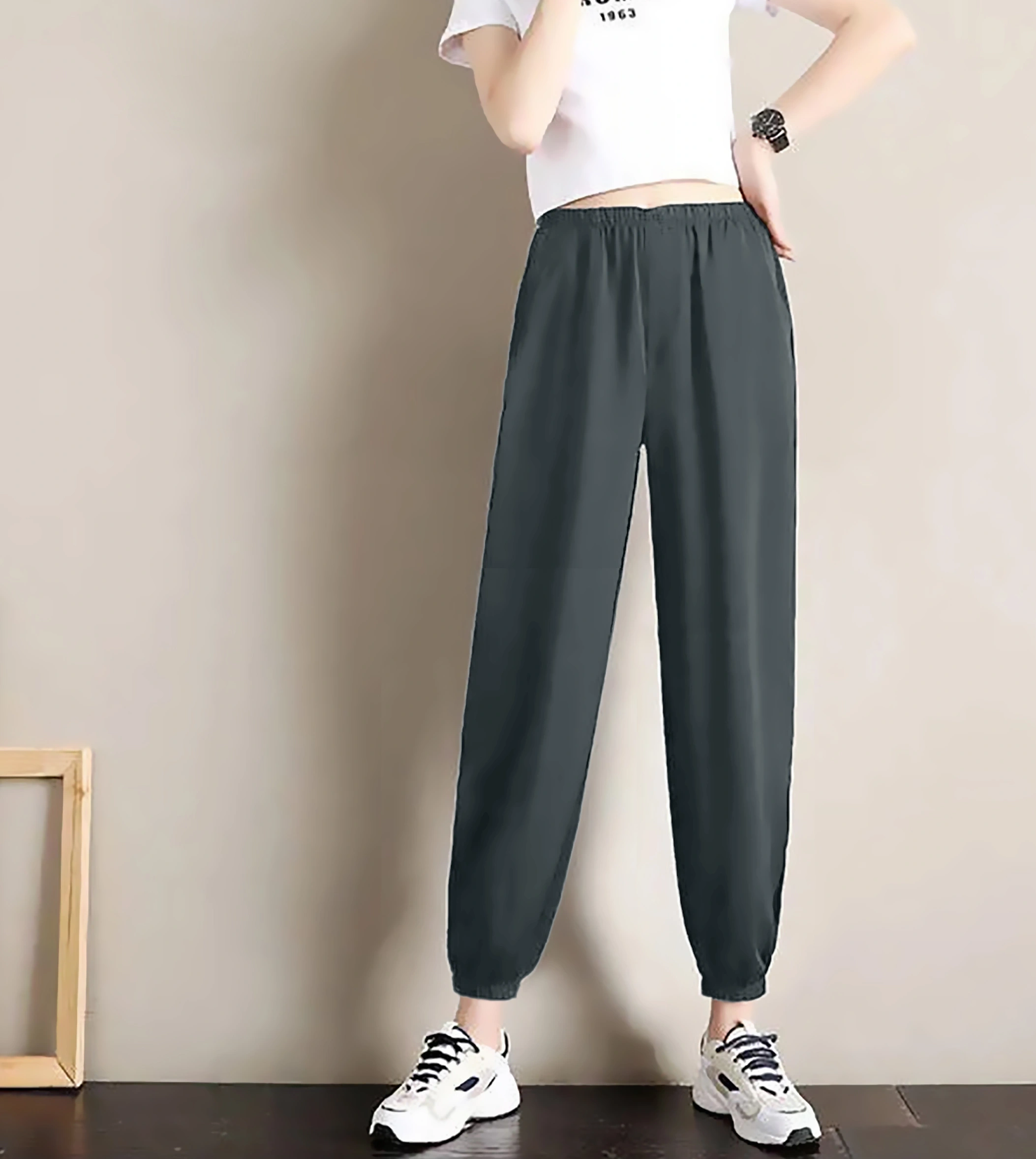 Slit Jogger-30-32 (XL)-Grey-2