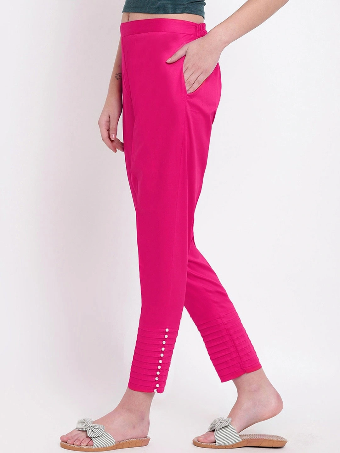 Pintex Pant-32 (L)-Magenta-2