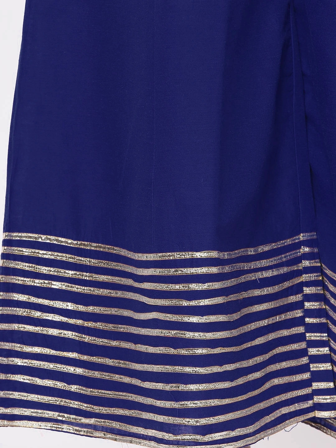 Kalidaar Silk Palazzo-34-38 (2XL)-Blue-3