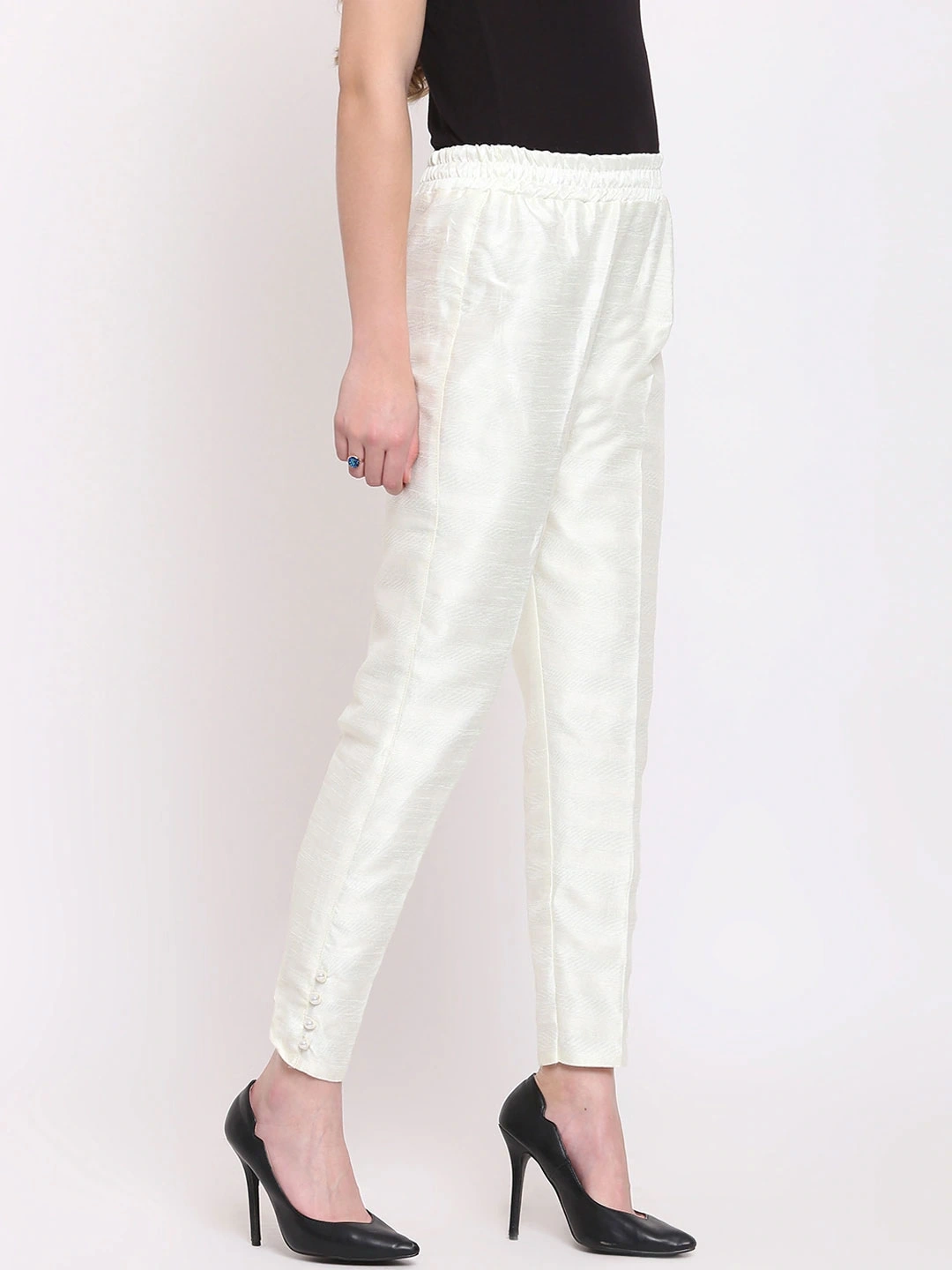 Cotton Silk Pant-White-30-32 (XL)-1