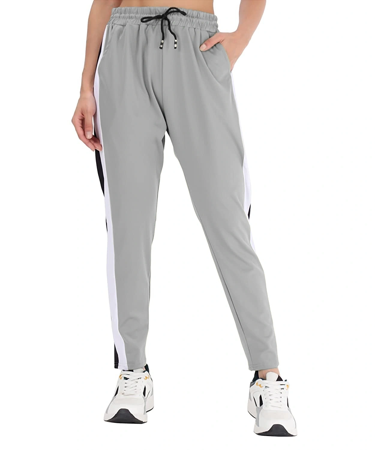 Casual Stripe Pant-30-32 (L)-Light Grey-2