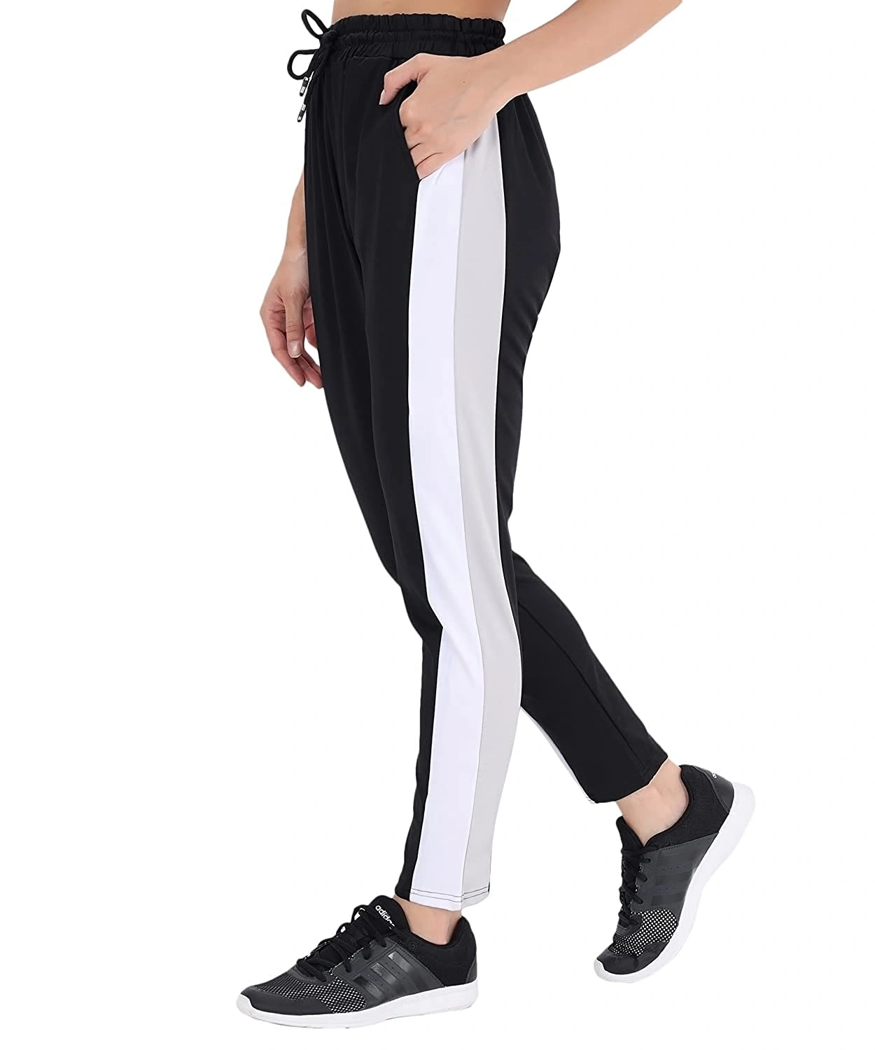 Casual Stripe Pant-30-32 (L)-Black-1