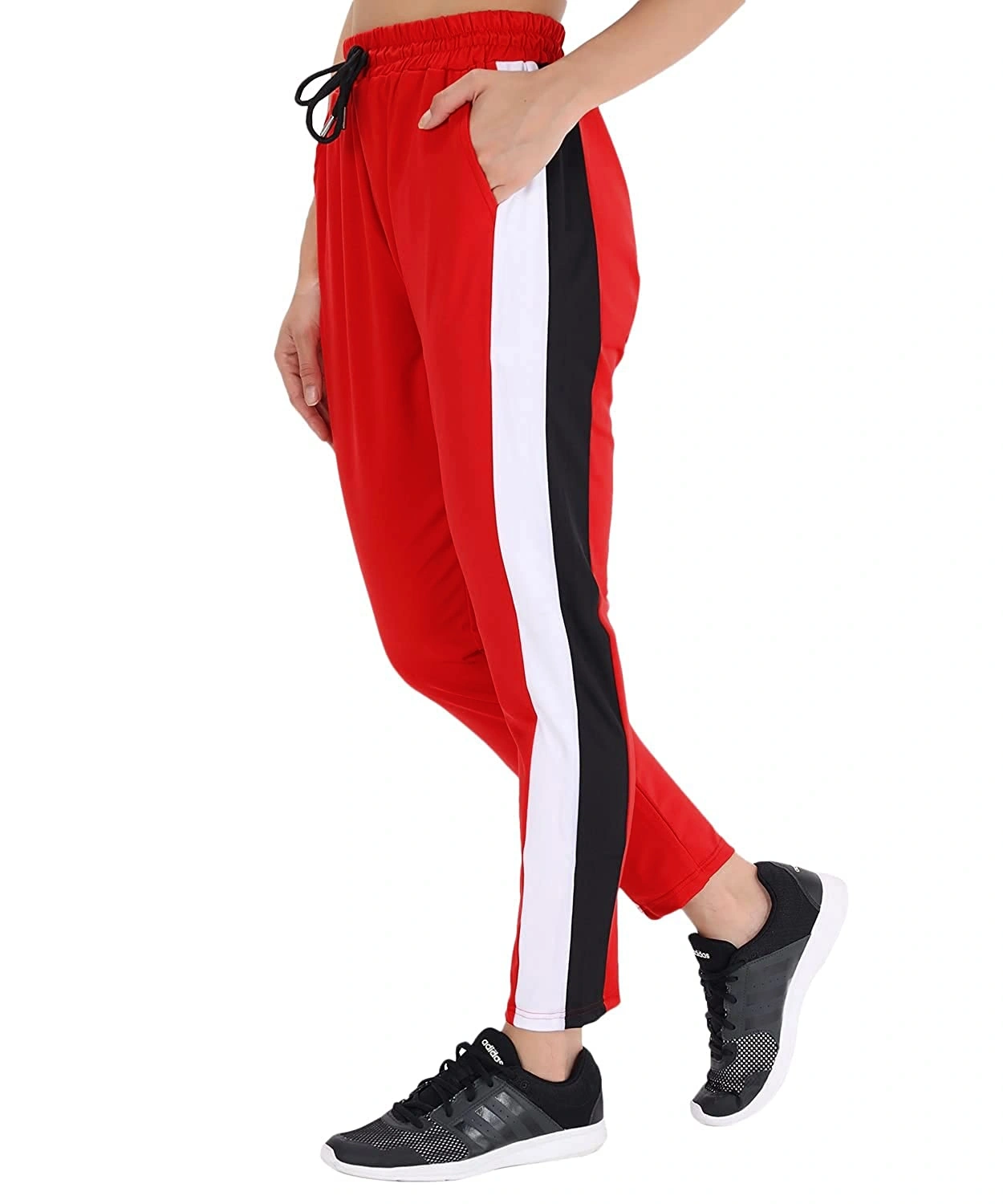 Casual Stripe Pant-Red-30-32 (L)-1