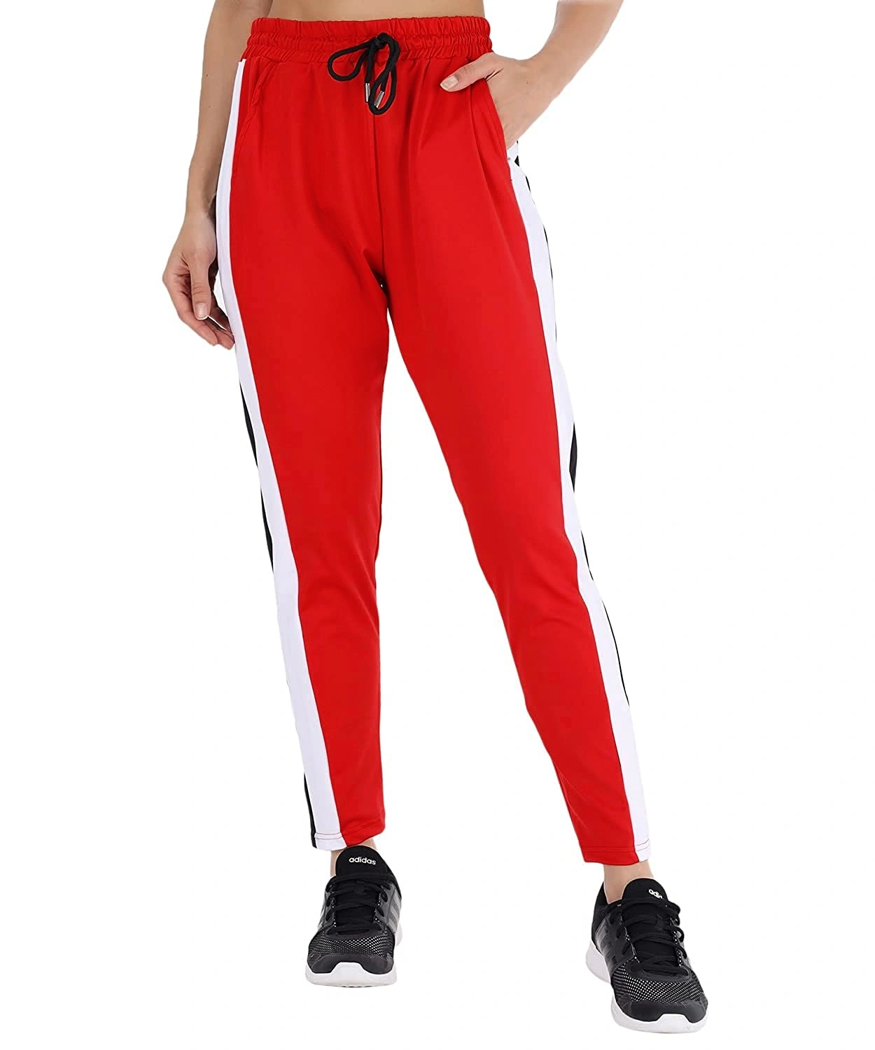 Casual Stripe Pant-Red-30-32 (L)-2