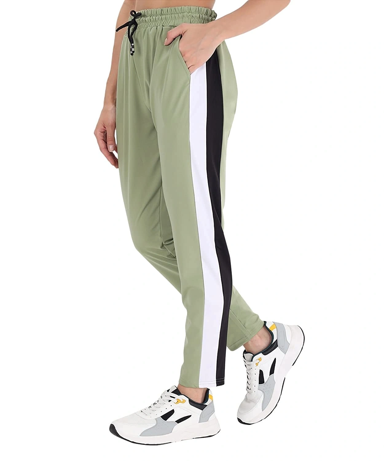 Casual Stripe Pant-30-32 (L)-Light Green-1