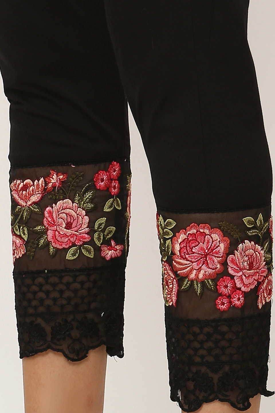 Rose Tissue Pant-32 (L)-Black-4