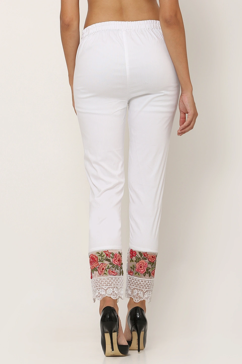 Rose Tissue Pant-White-32 (L)-3