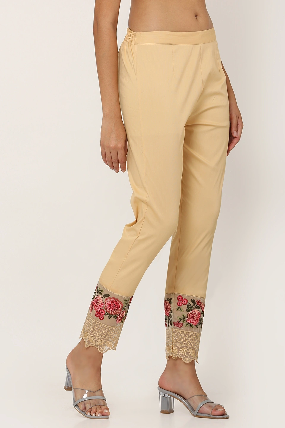 Rose Tissue Pant-Golden-34 (XL)-1