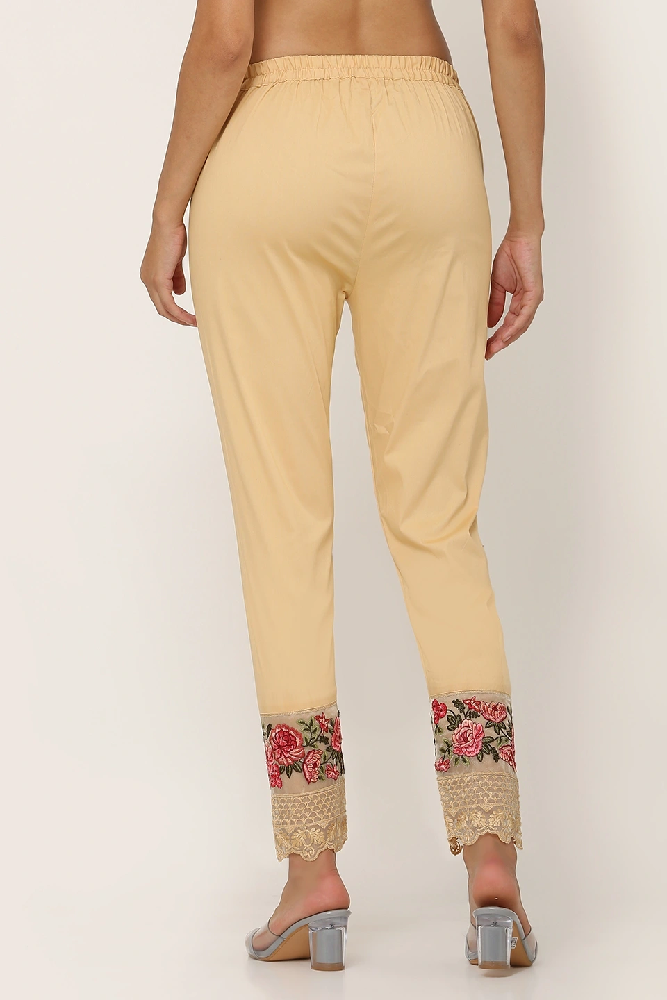 Rose Tissue Pant-Golden-34 (XL)-3