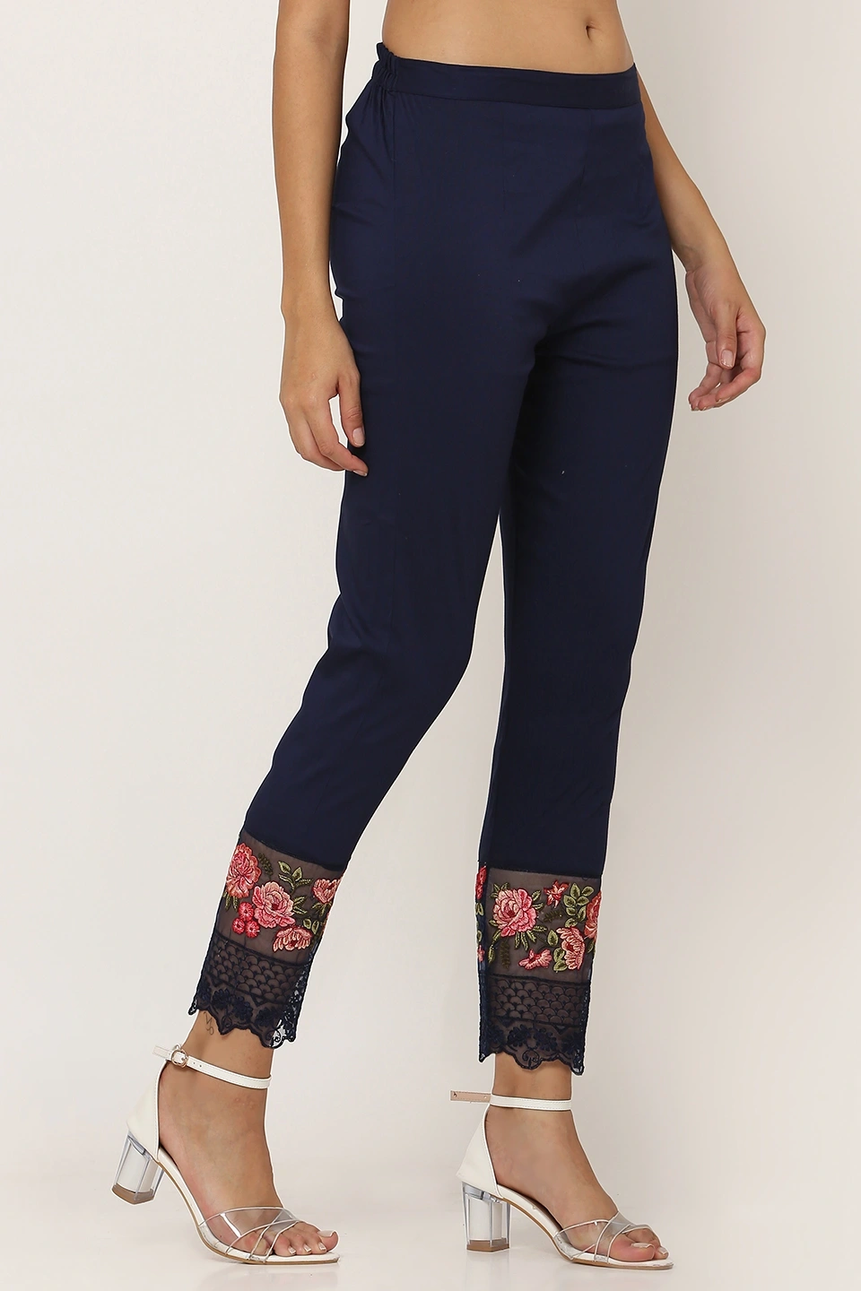 Rose Tissue Pant-Navy-38 (3XL)-1