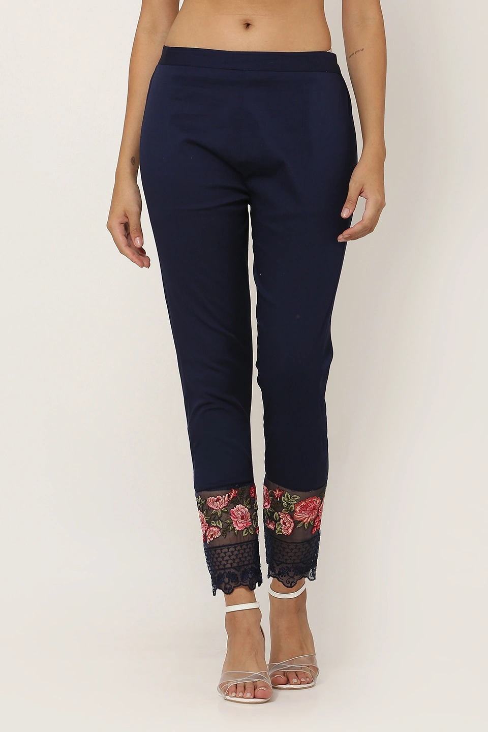 Rose Tissue Pant-Navy-38 (3XL)-2