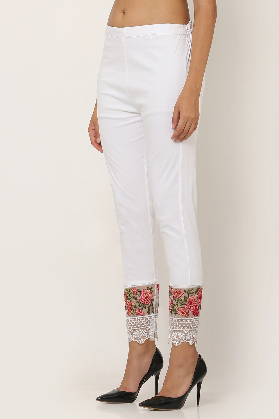 Rose Tissue Pant-White-38 (3XL)-2