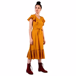 Ruffled Long Dress