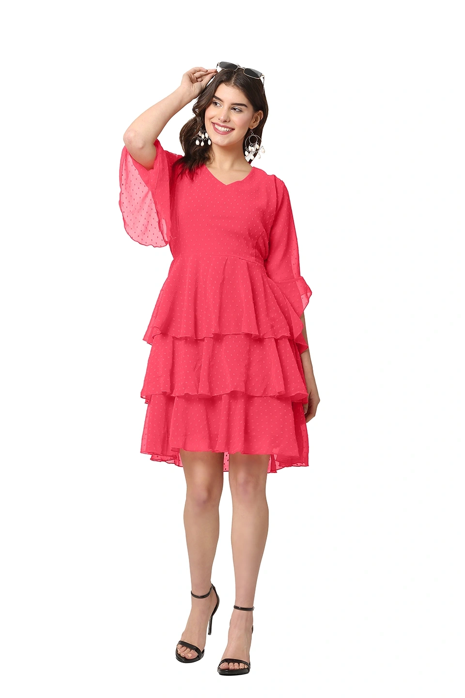 Swiss Dress-Crimson-30-32 (XL)-3