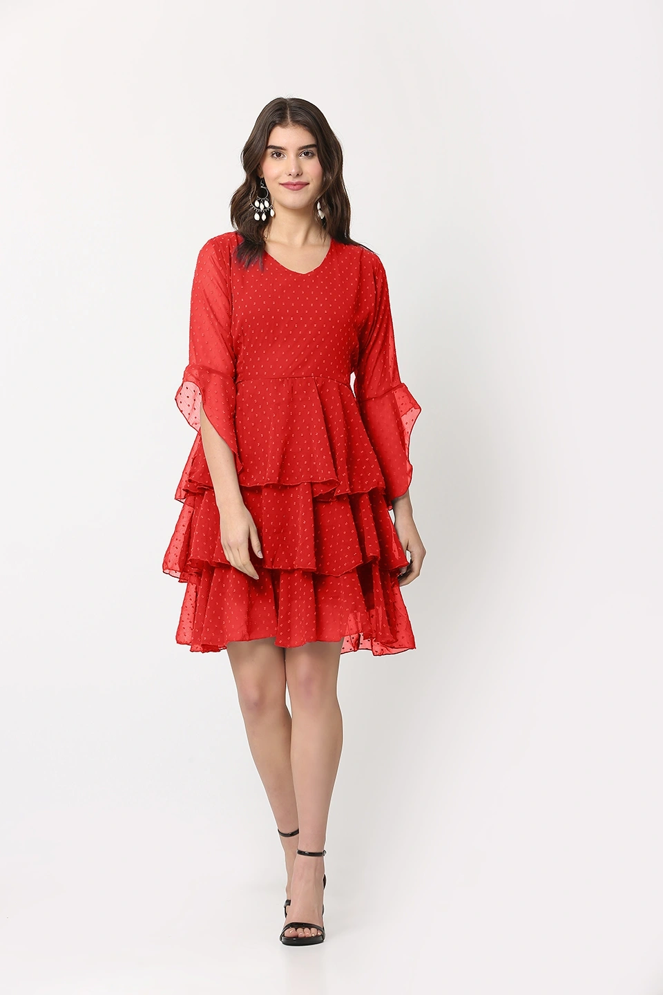 Swiss Dress-30-32 (XL)-Red-1