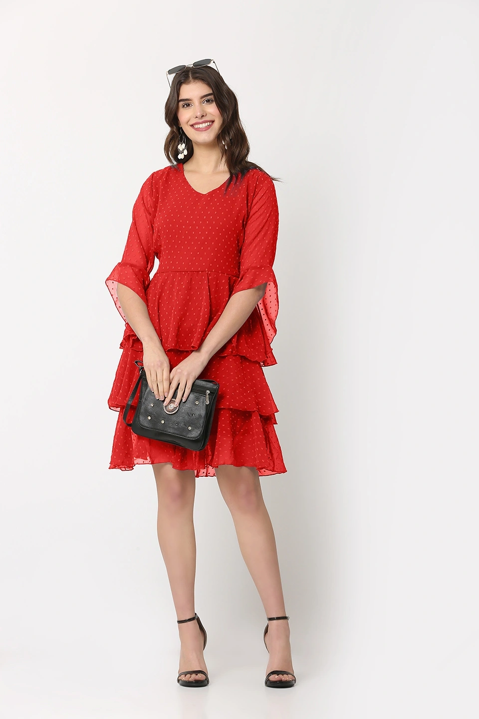 Swiss Dress-30-32 (XL)-Red-2