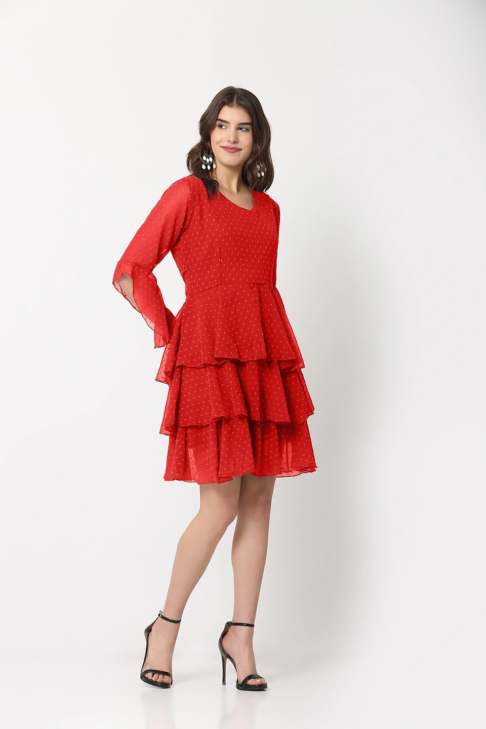 Swiss Dress-30-32 (XL)-Red-3