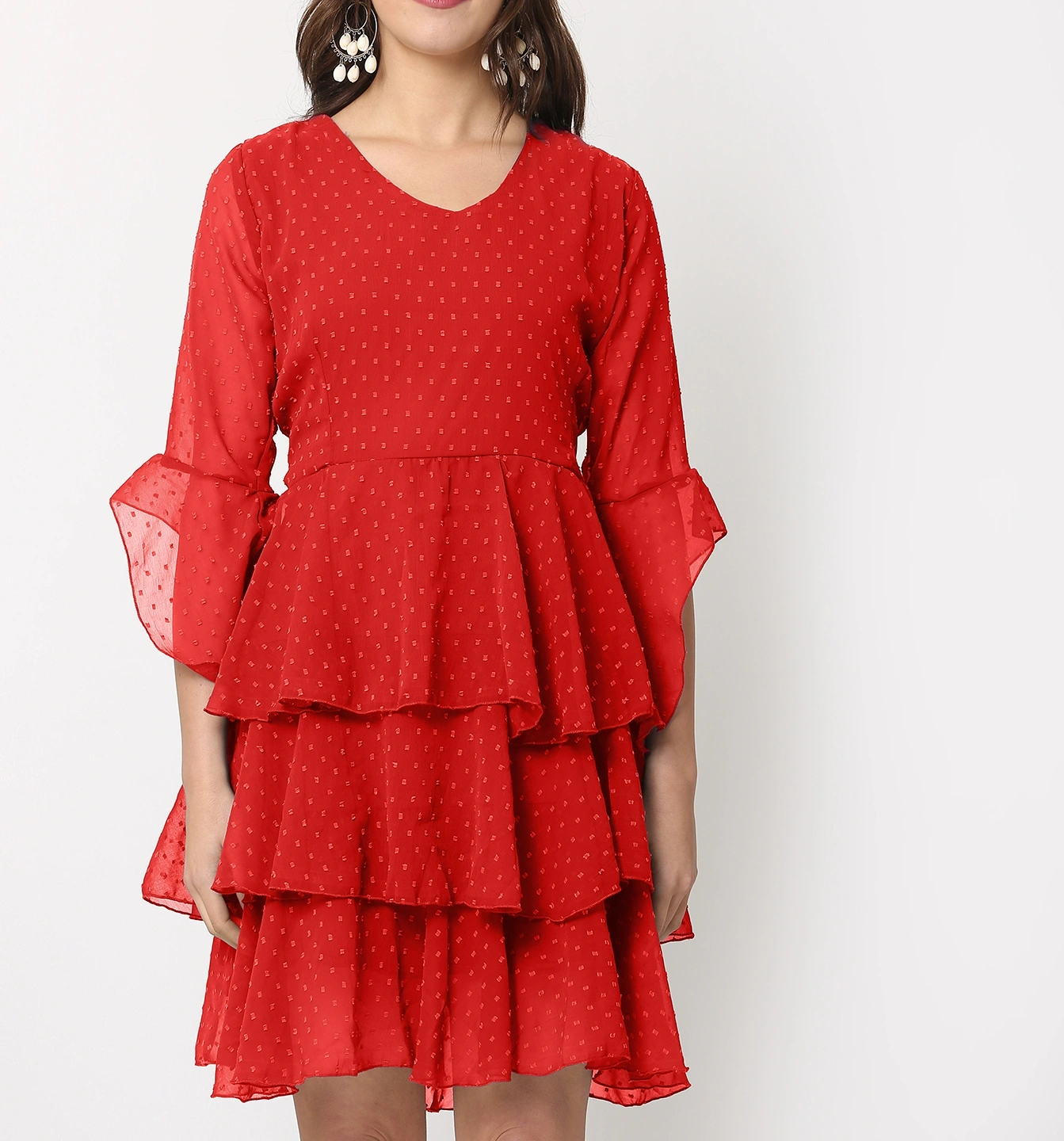 Swiss Dress-30-32 (XL)-Red-4