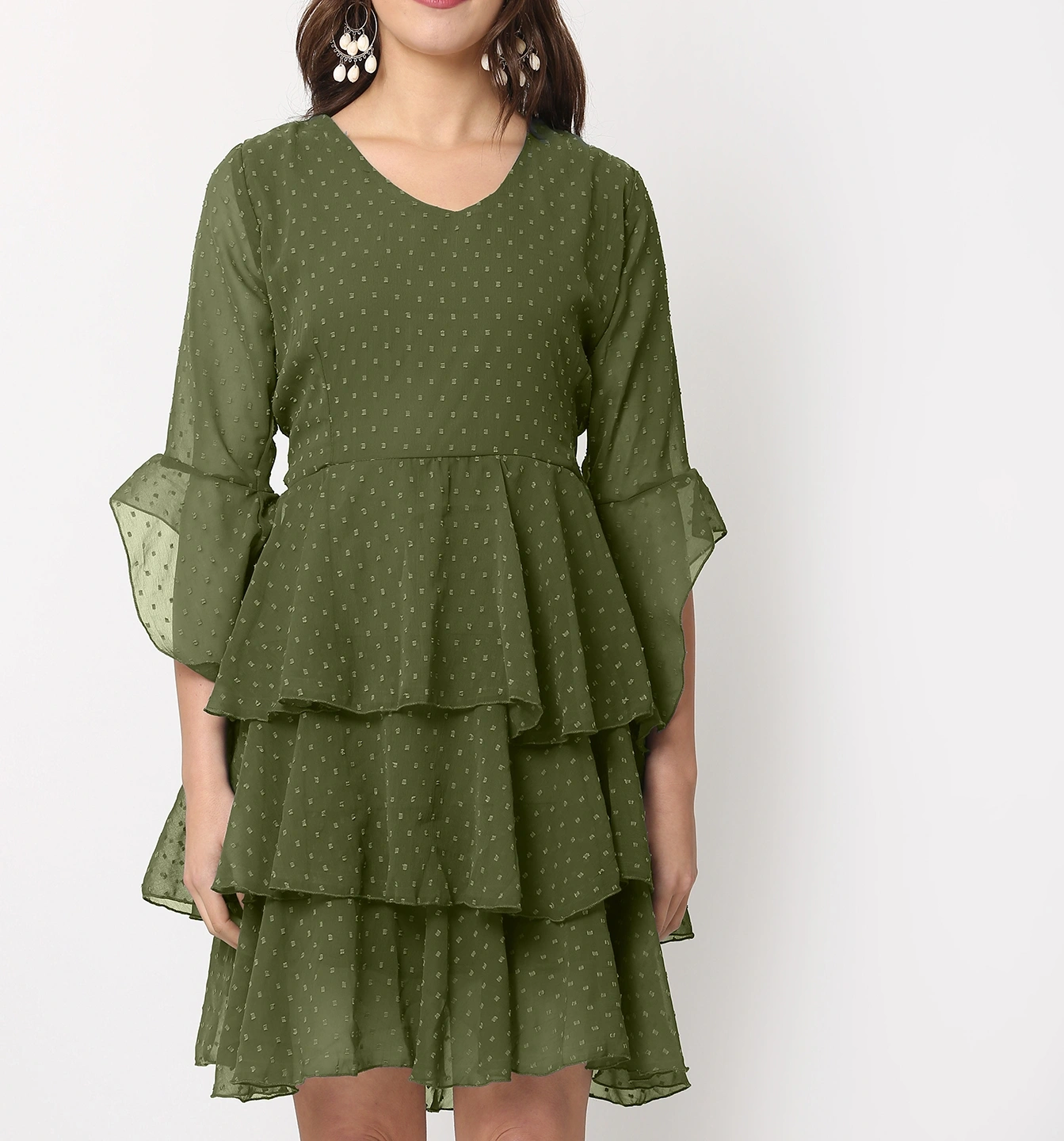 Swiss Dress-34-36 (2XL)-Green-3