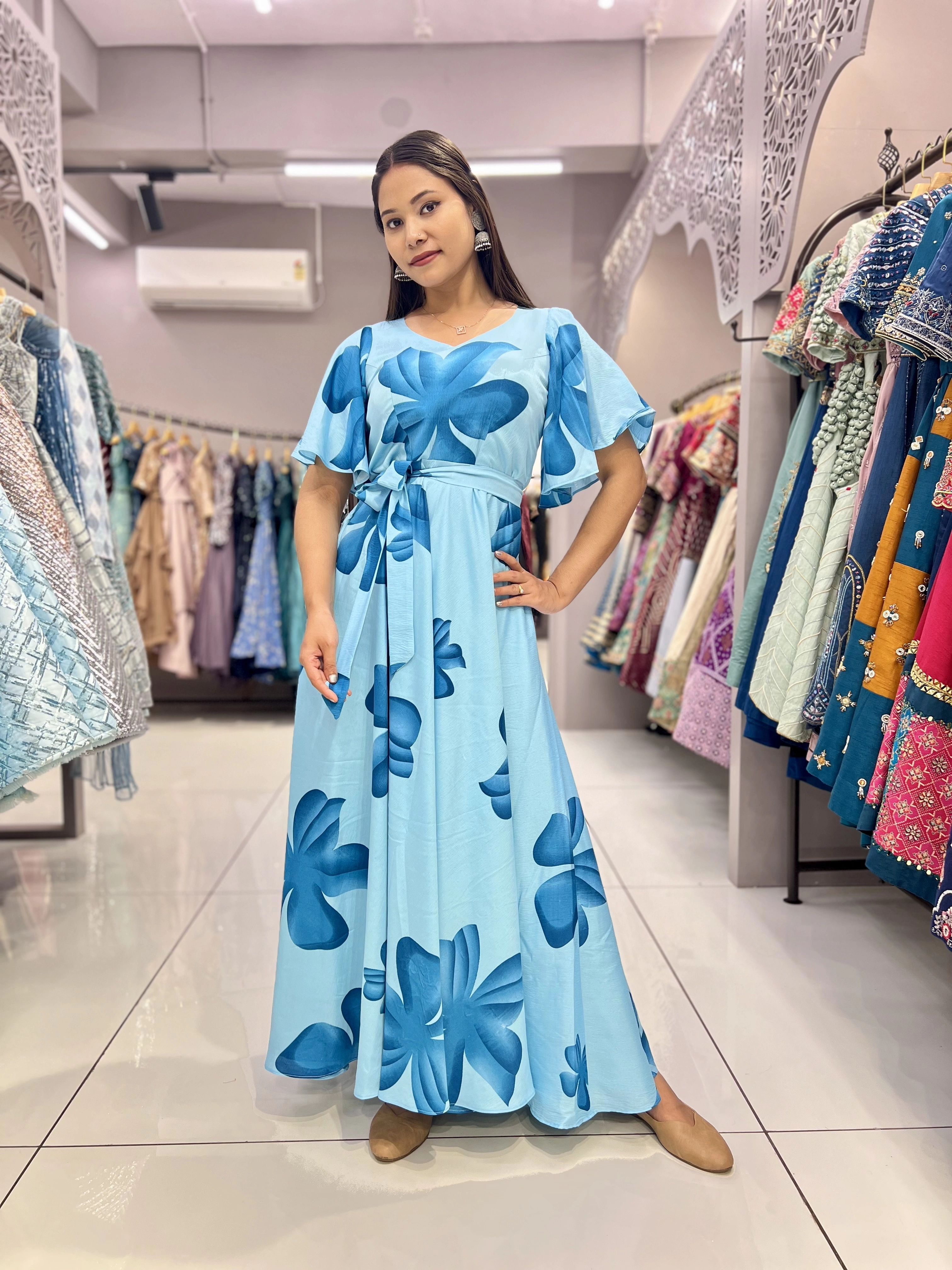 Sky Flower Gown (Full Stitch)-1