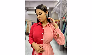 Two Colour Gown (Full Stitch)