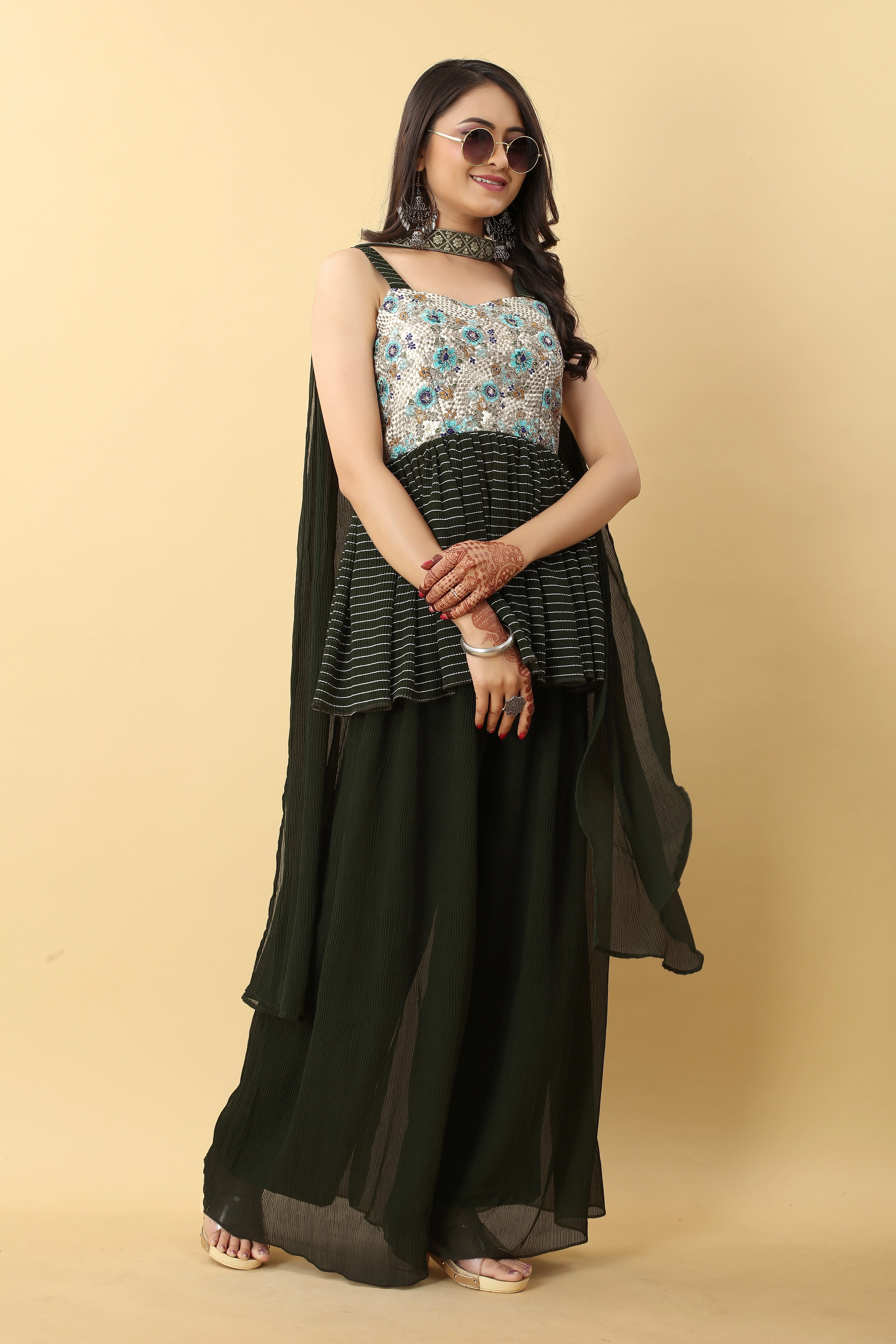 Marvel Mehendi Sharara Top-2