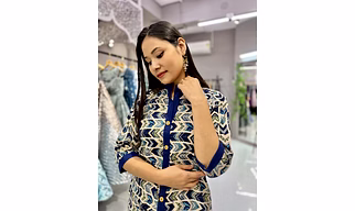 Designer Zigzag Kurti Pant(Full Stitch)